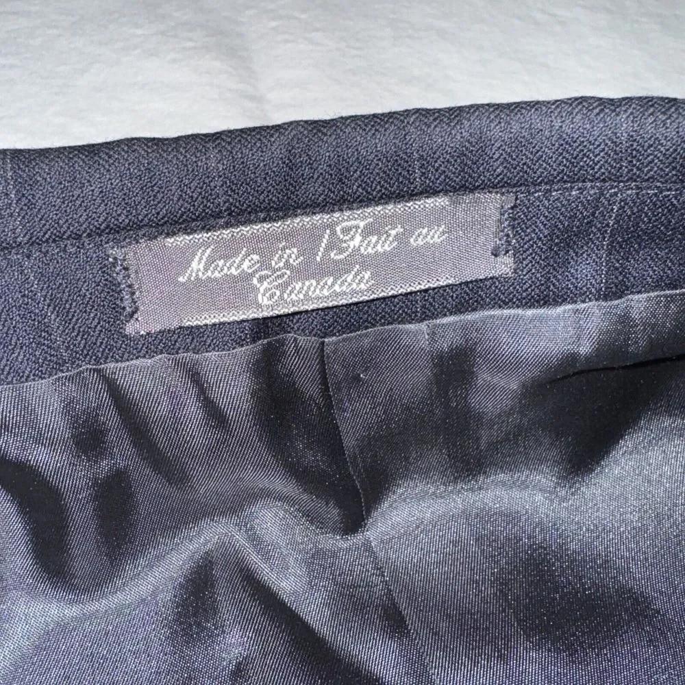Loro Piana Blazer Sportcoat Mens Size 40R 100%‎ Wool Blazer Black Pinstripe